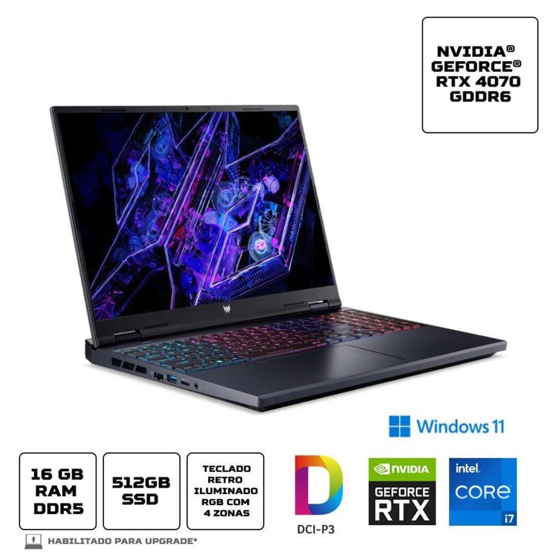 Notebook Acer Predator PHN16-72-74VX Intel Core i7-14700HX de